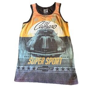 GM Official Licensed 69 Chevy Camaro Men’s Small Retro Streetwear Tank Top Shirt